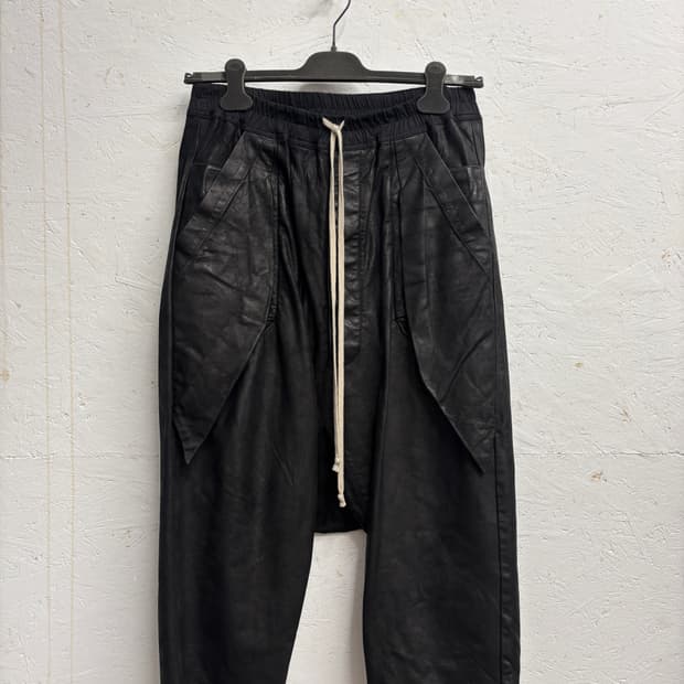 릭오웬스 레더배기팬츠 mastodon  fw 16