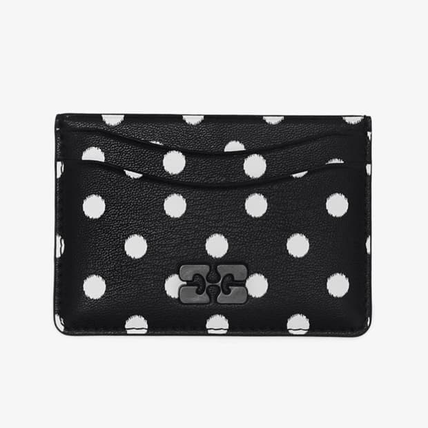 가니 GANNI 26ss 도트 카드 지갑/블랙