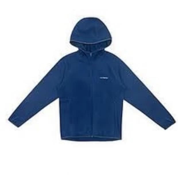 지초이 24-006 플리스 후리스 후드집업 네이비