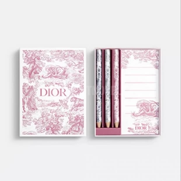 2025 디올뷰티 힌정판 메모지&색연필 세트