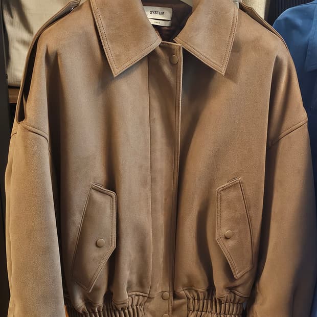 시스템옴므 스웨이드 봄버재킷