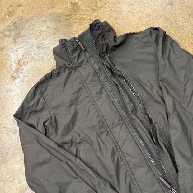 [정품/S] 슈퍼드라이 브라운 컬러 봄버 자켓 b14