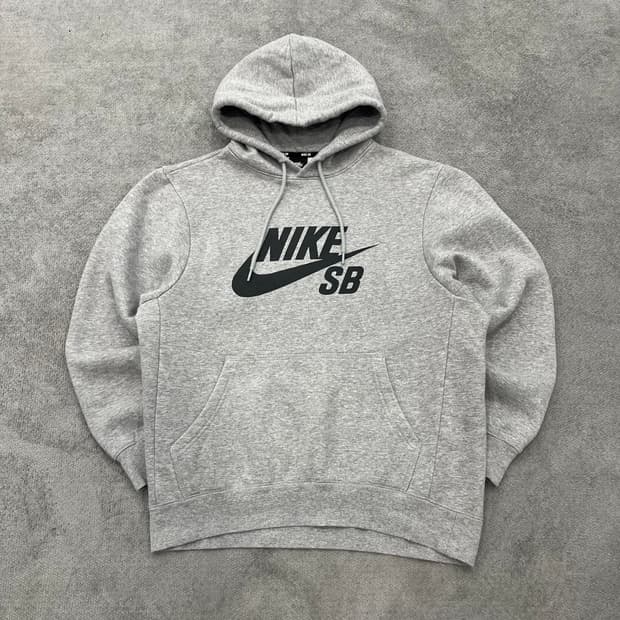 M 나이키 SB 회색 후드티