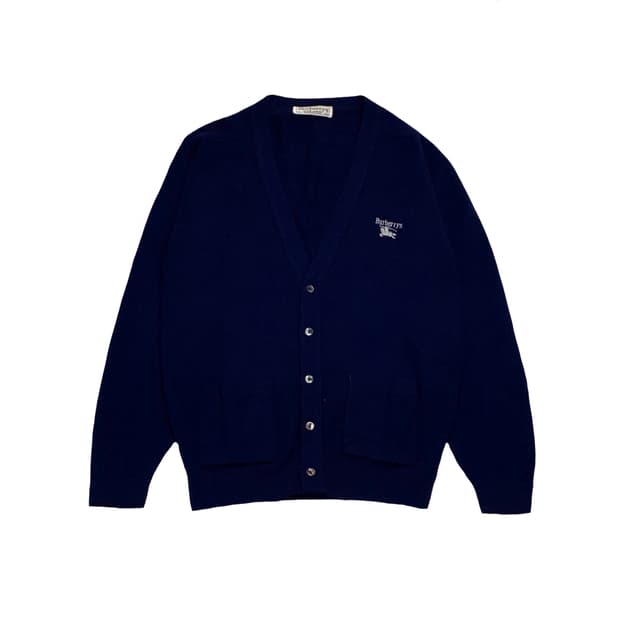 버버리 90’s 아카이브 기마수 램스울 가디건
