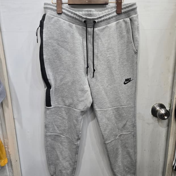 L,100 )) NIKE 나이키 회색 조거팬츠 바지! 허리 고무줄~