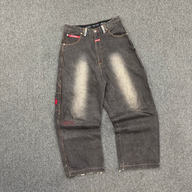 M)도그타운 빈티지 카펜터 흑청 힙합 데님팬츠