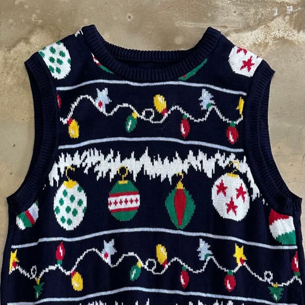 S 루트 66 크리스마스 어글리 니트 베스트