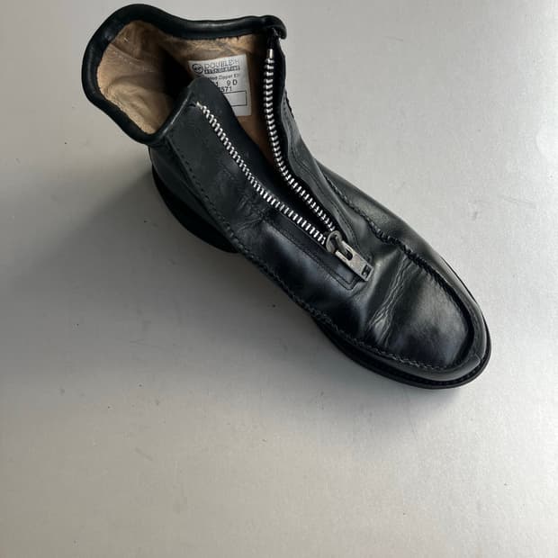 앞지퍼 레더부츠