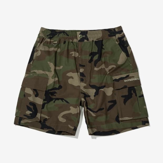 엑스트라 오디너리 카모 반바지 L