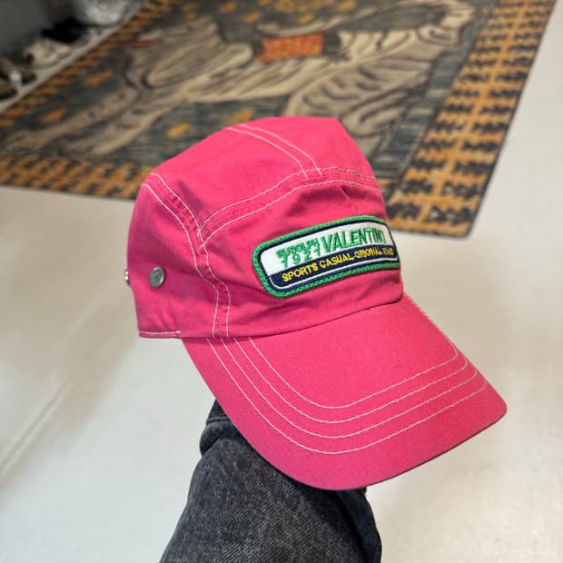루돌프 발렌티노 빈티지 볼캡 핑크 모자 스냅백 캠프캡 트러커캡