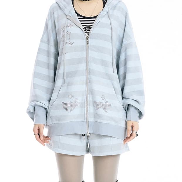 에쎄이 하루 후디 HA - RU HOODIE - SKY BLUE