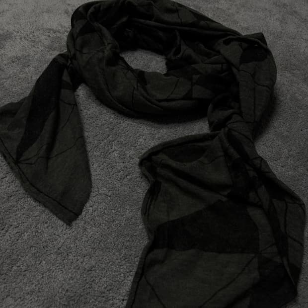 Vintage minimal grunge pattern scarf