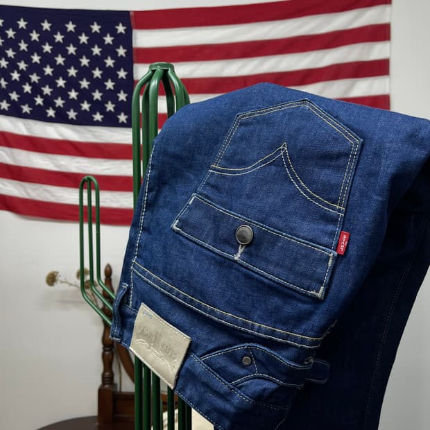 리바이스 모던 오리지널 신치백 데님팬츠