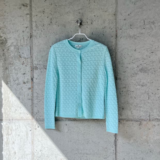 Courreges 꾸레쥬 로고 버튼 가디건