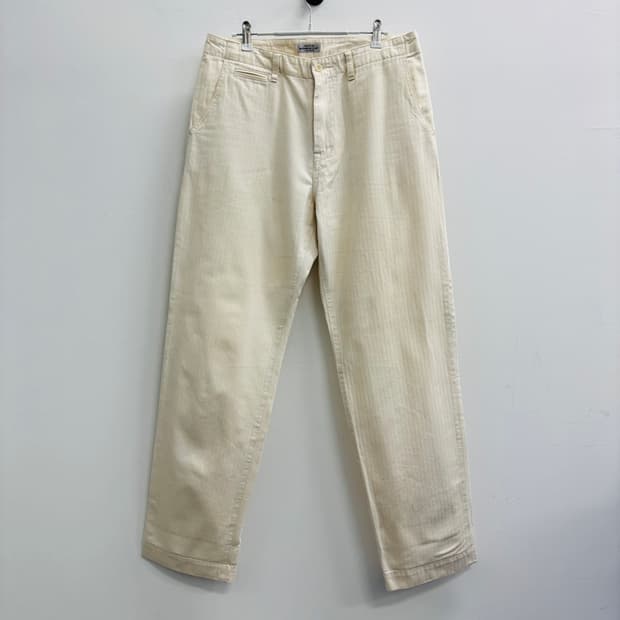 재팬 블루 진 모던 밀리터리 헤링본 치노 팬츠