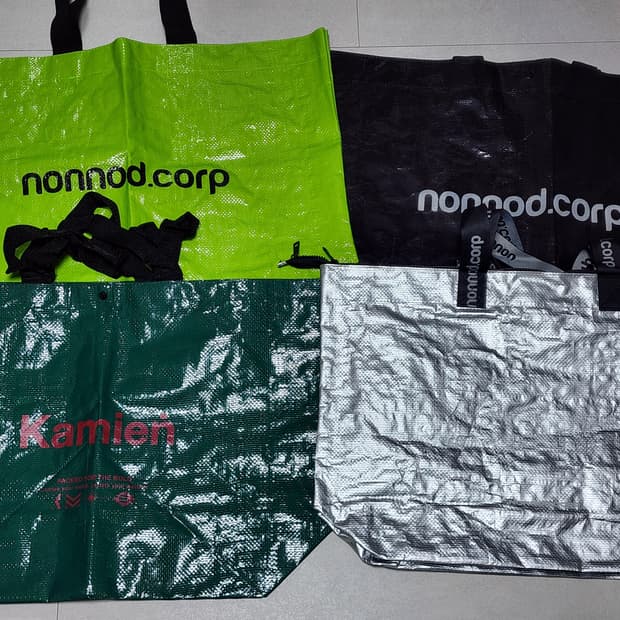 논노드 카미엔 타포린백 쇼퍼백 쇼핑백