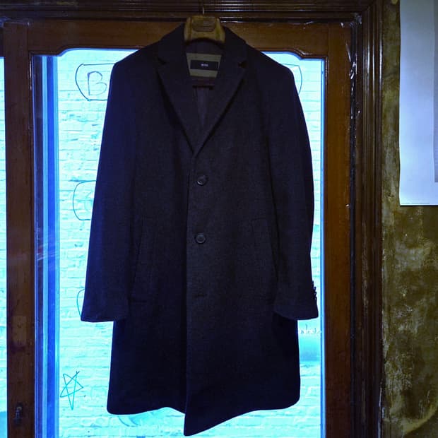 휴고보스 헤비멜톤 탑코트