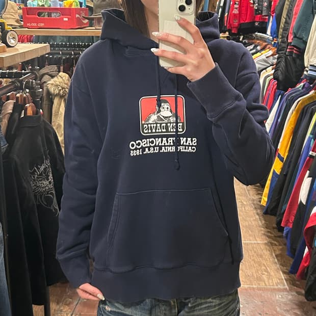 [HI] 벤데이비즈 후드티 네이비