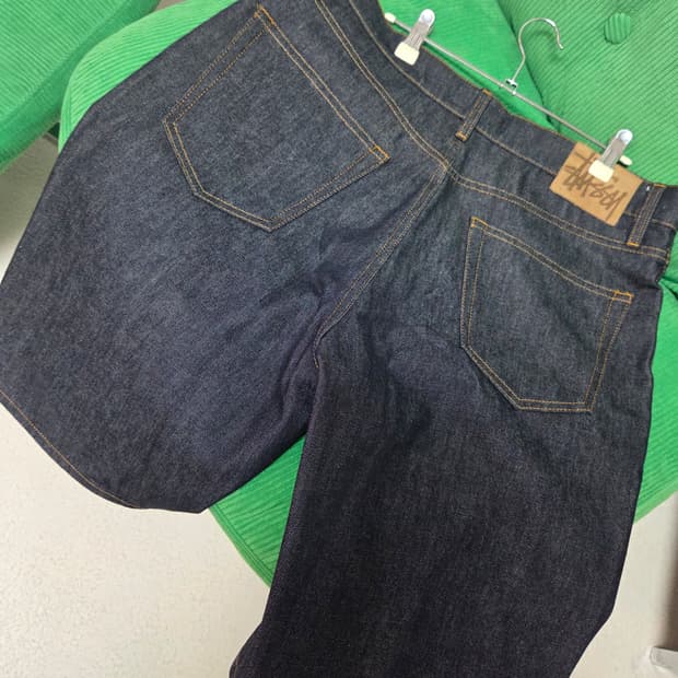 스투시 데님 빅올진 쇼츠