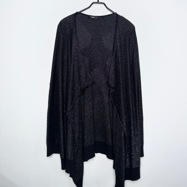 디젤 스타 모티프 드레이프 가디건