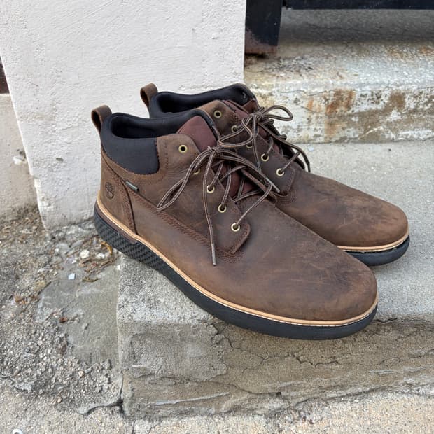 290) Timberland 크로스 마크 레더 부츠