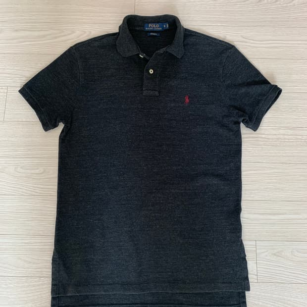 폴로 랄프로렌 차콜 반팔 카라티
