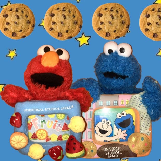 세서미 스트리트 포토프레임(엘모, 쿠키몬스터)