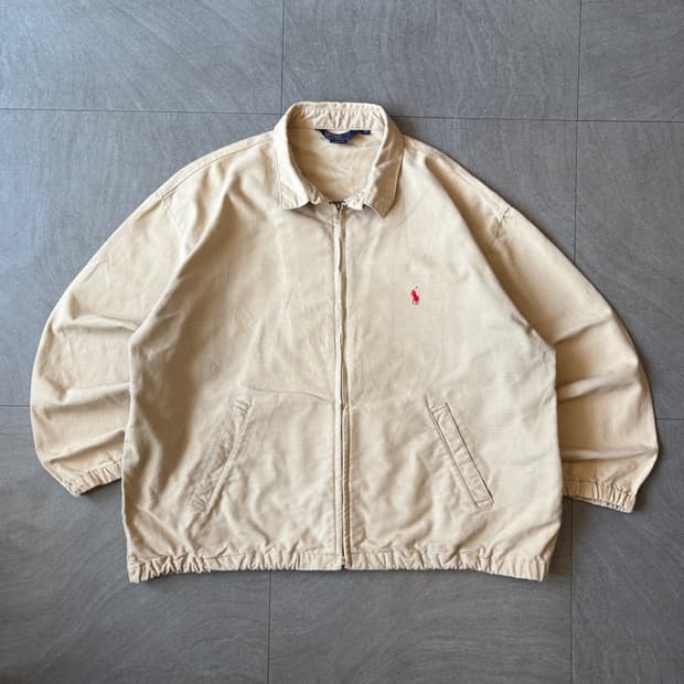91년 신한 생산 폴로 베이지 스윙톱 자켓