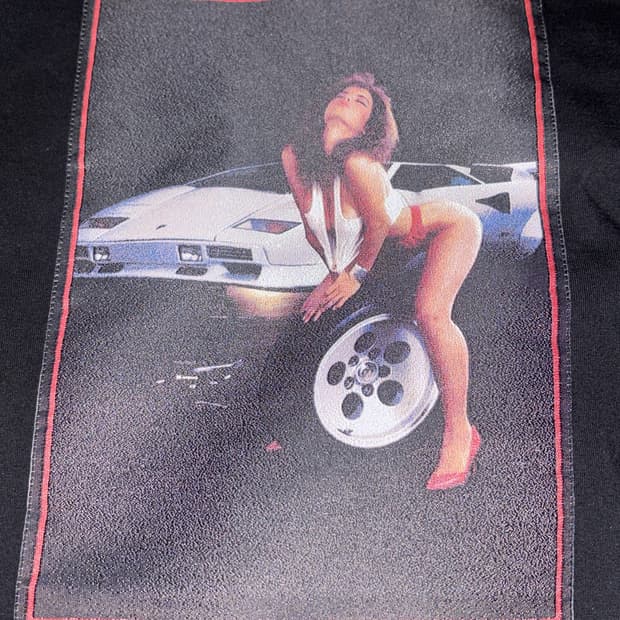 알렉산더왕 그래픽 프린팅 패치 반팔 티셔츠 