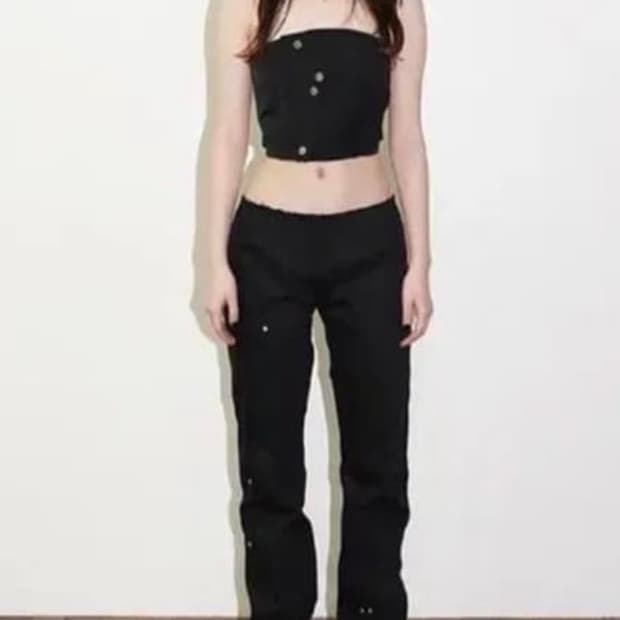 데어드 로우라이즈 팬츠 M