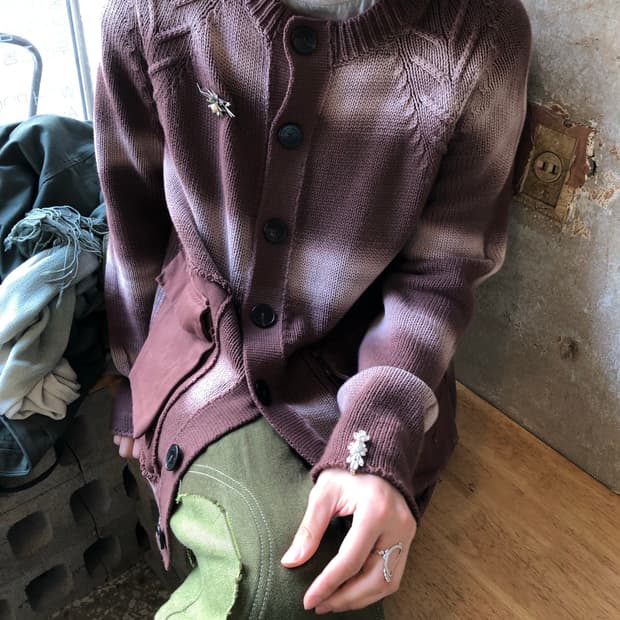 에드워드 커밍 25ss 워시드 가디건