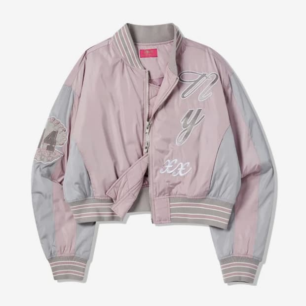 엔와이엑스엑스 봄버 자켓 핑크