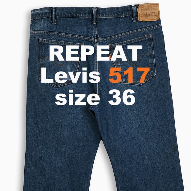 리바이스 517 오렌지탭 80s USA 36 인치 OR51738112