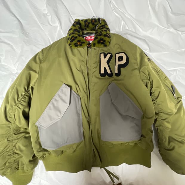 Kenzo 겐조 레오파드 봄버 자켓 급처 (식케이 착용) 상태 S