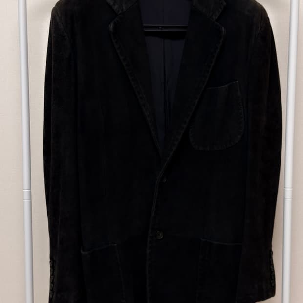 구찌 톰포드 00s 스웨이드레더 자켓