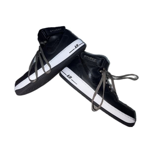 STUSSY NIKE AIR FORCE 1 ‘07 MID SP BLACK