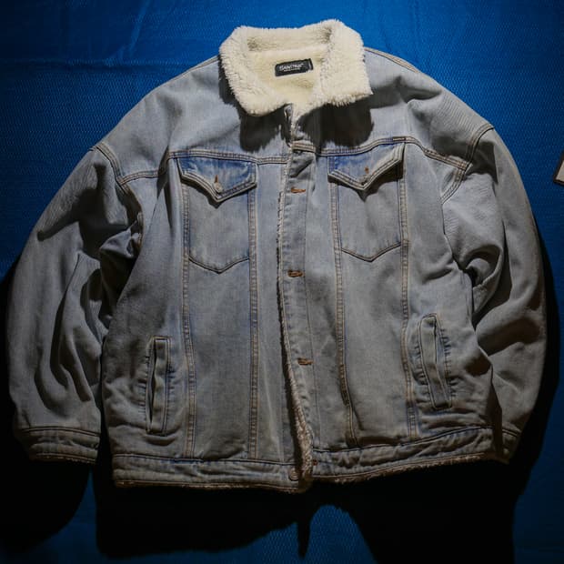 SAINTPAIN 보아 데님 쉐르파 자켓 L