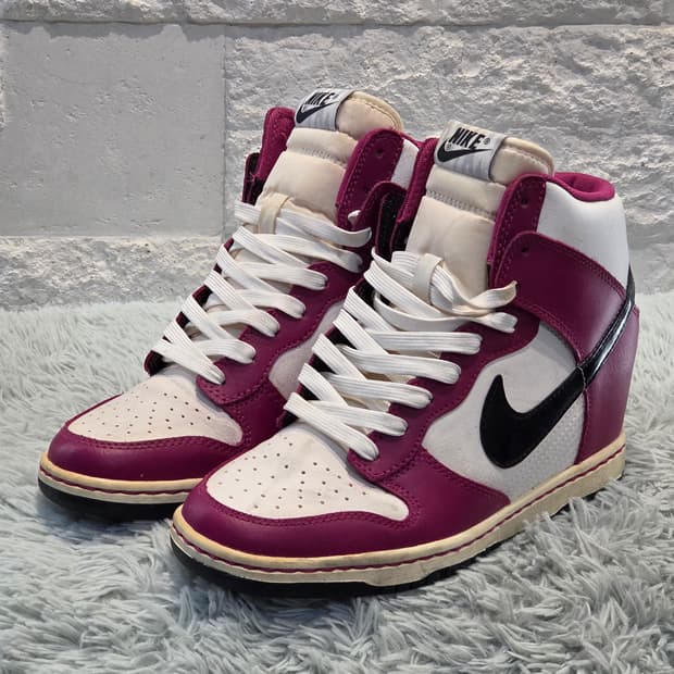 5w-28:나이키 덩크 스카이하이 웨지 하이탑(약6cm)240