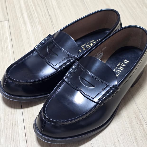 하루타 소가죽 로퍼