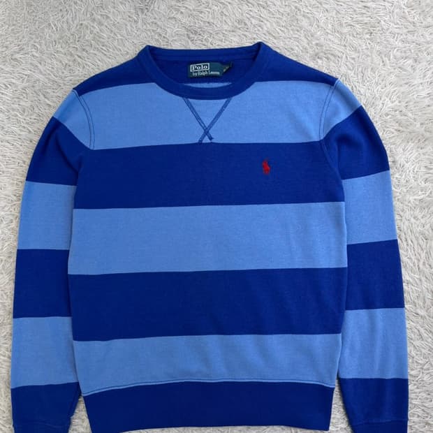 폴로 랄프 로렌 단가라 맨투맨/#2871