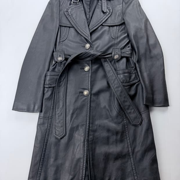 양가죽 레더 코트