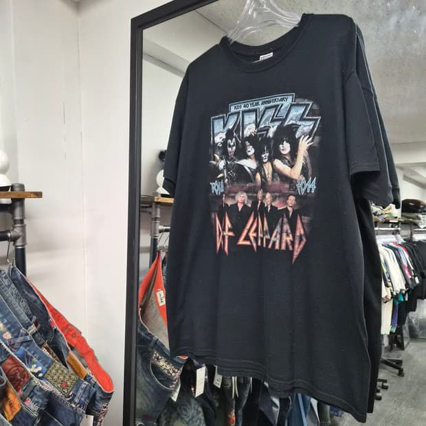 2014 KISS & Def Leppard 투어 티셔츠