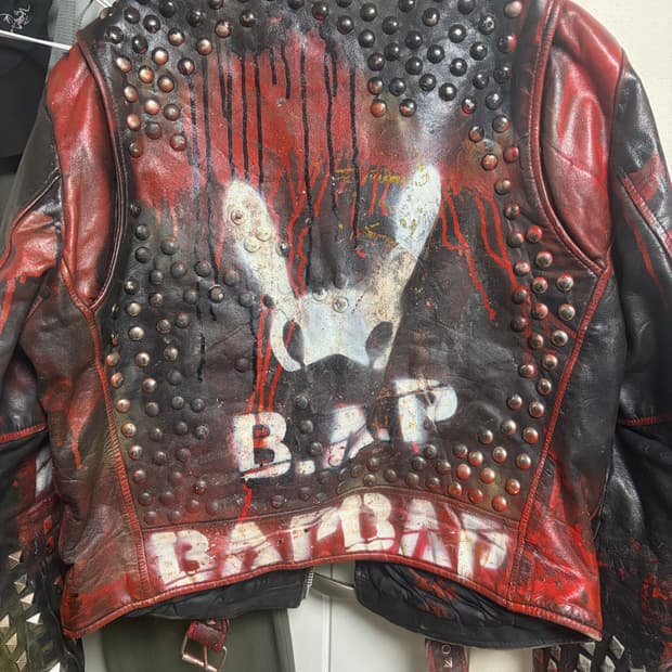 B.A.P 워리어 무대의상 가죽 자켓