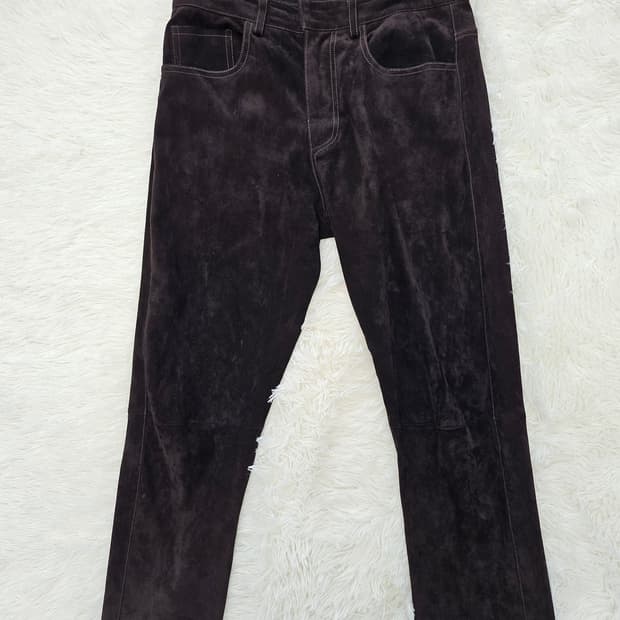 이네스마르샬 양가죽 스웨이드  바지 38