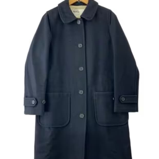 MHL 마가렛호웰 블랙 코트 사이즈 ii