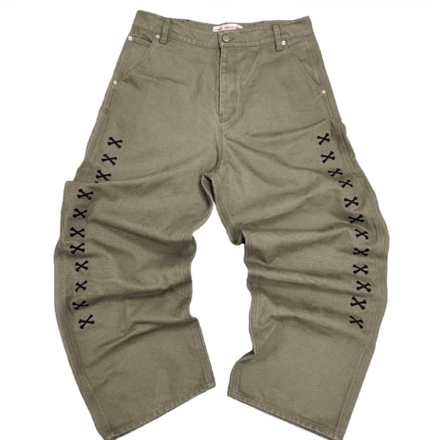 [2] 아오이로 더 데스 오브 크롬 워크팬츠 올리브 새상품