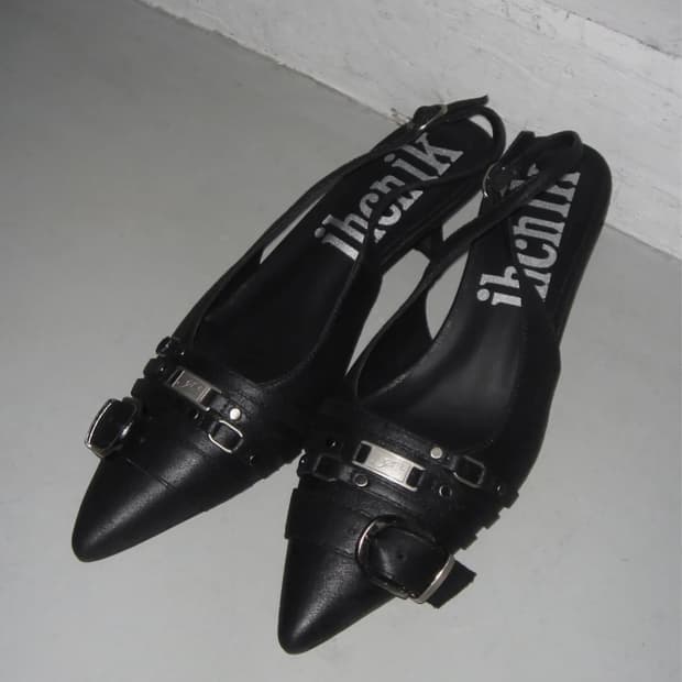 255) 이크닉 슬링백 105 four belted slingback