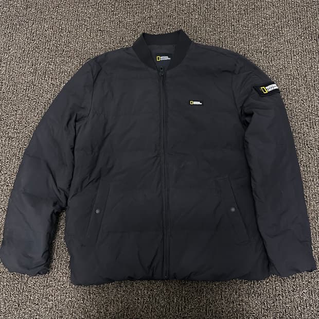 네셔널지오그래픽 덕다운 패딩 점퍼 블랙 100(L)