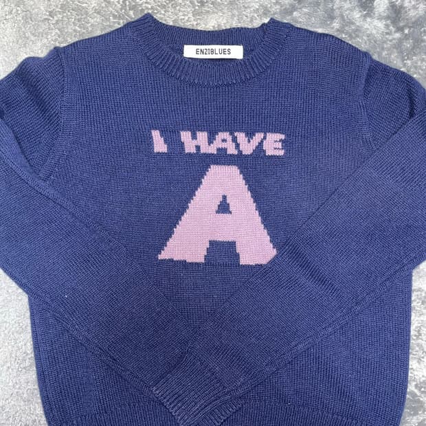 엔조블루스 니트 네이비