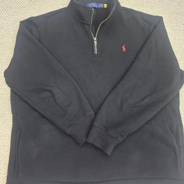 폴로 플리스 하프집업 맨투맨